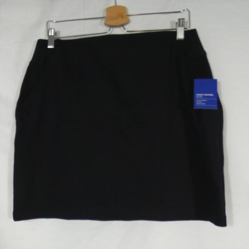 Apt. 9 Women's Tummy Control Black Skirt PL Slimming Stretchy Pockets NWT